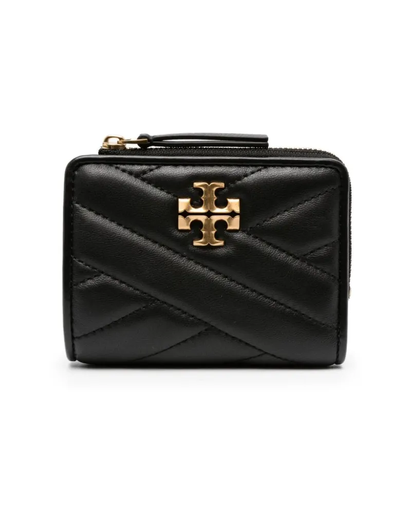 Tory Burch Kira Chevron Portemonnaie - Schwarz Schwarz