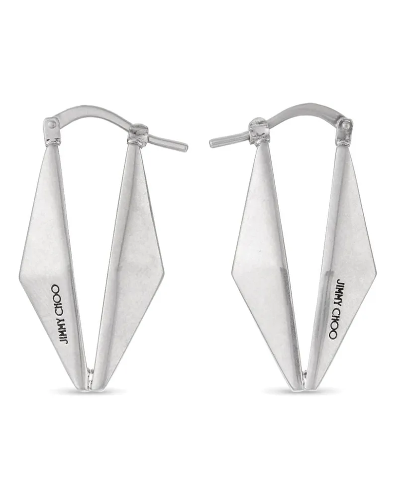 Jimmy Choo Ohrringe mit Logo - Silber Silber