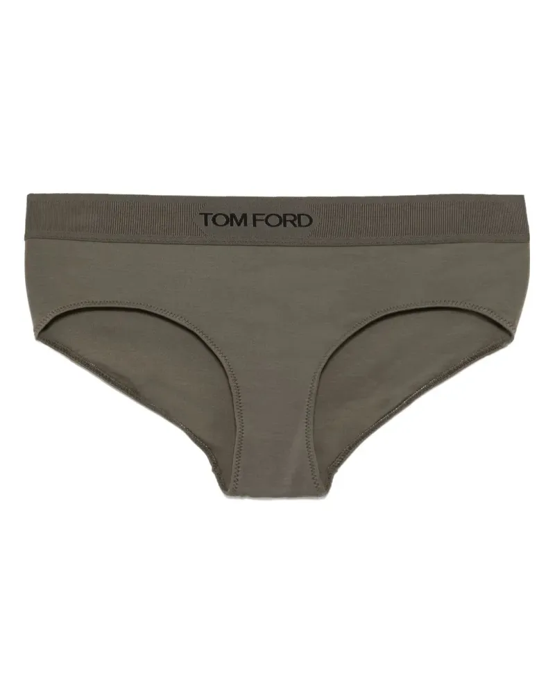 Tom Ford Slip mit Logo - Grün Grün