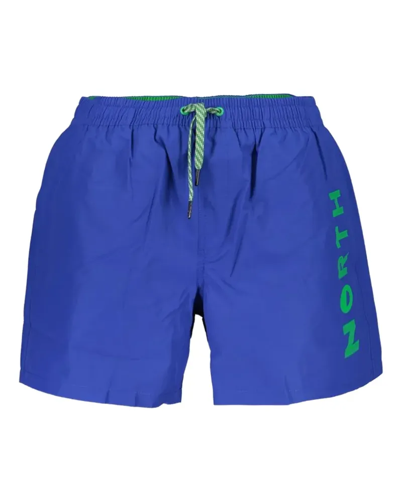 North Sails drawstring logo-print swim shorts - Blau Blau