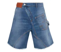 Jeans-Shorts mit verdrehtem Design