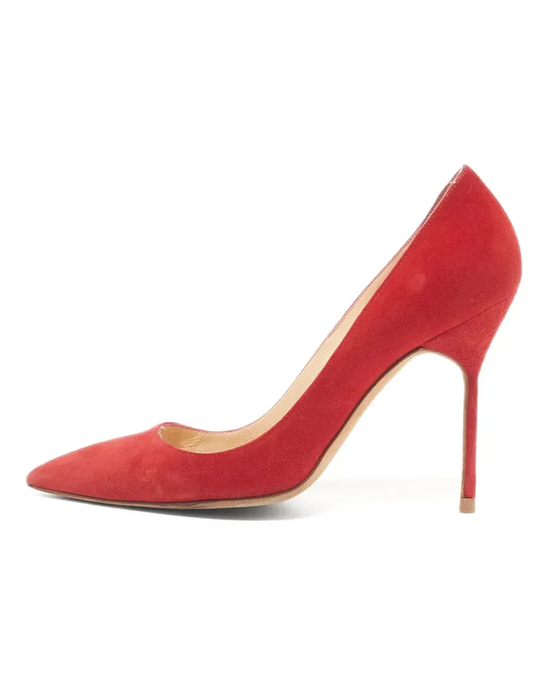 Manolo Blahnik BB Pumps mit spitzer Kappe - Rot Rot