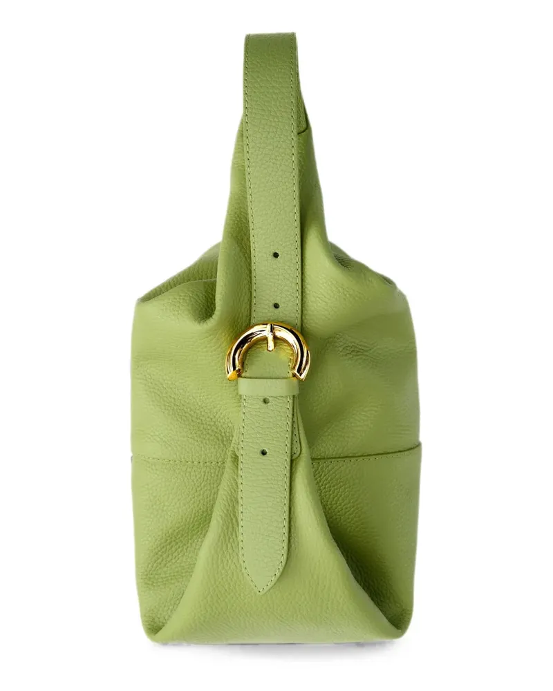 Coccinelle Schultertasche aus gekörntem Leder - Grün Grün