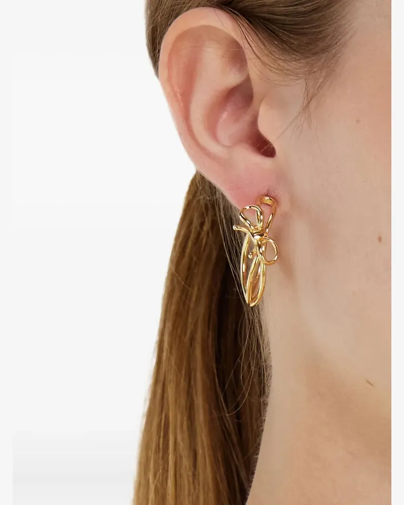 Ferragamo Creolen mit Schleife - Gold Gold