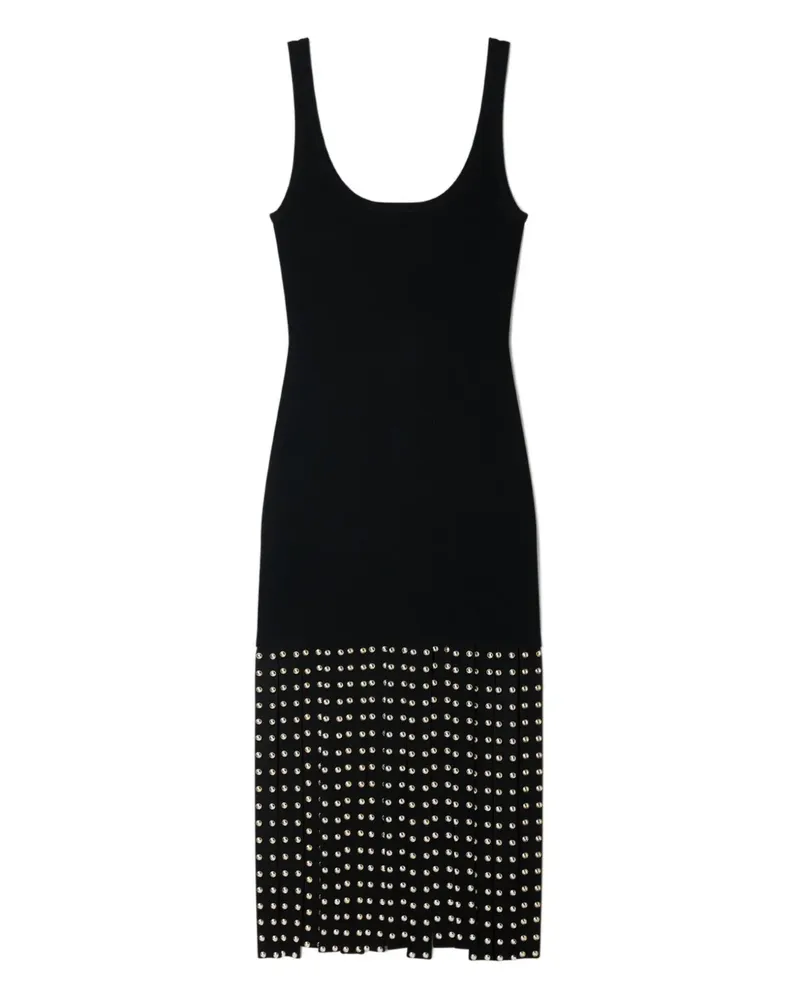 Sandro Gestricktes Kleid mit Nieten - Schwarz Schwarz