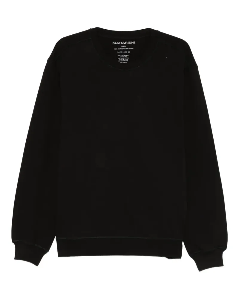maharishi Sweatshirt mit Rundhalsausschnitt - Schwarz Schwarz