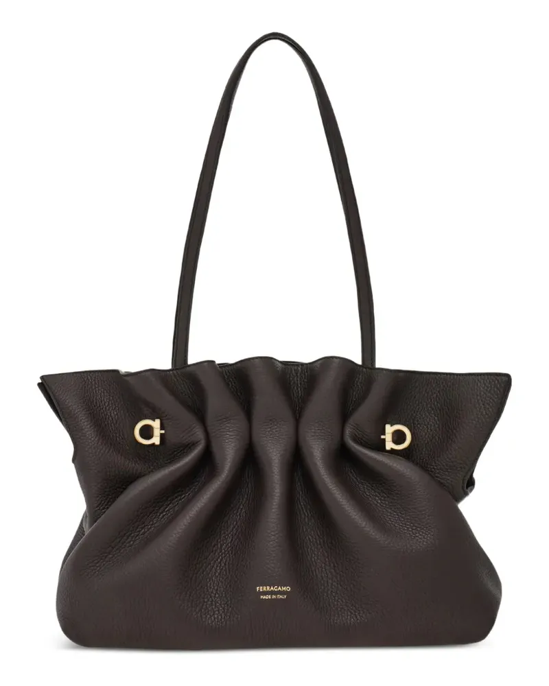 Ferragamo Weiche Tasche (M) - Braun Braun