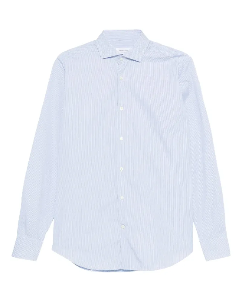 Tintoria Mattei Gestreiftes Hemd - Blau Blau