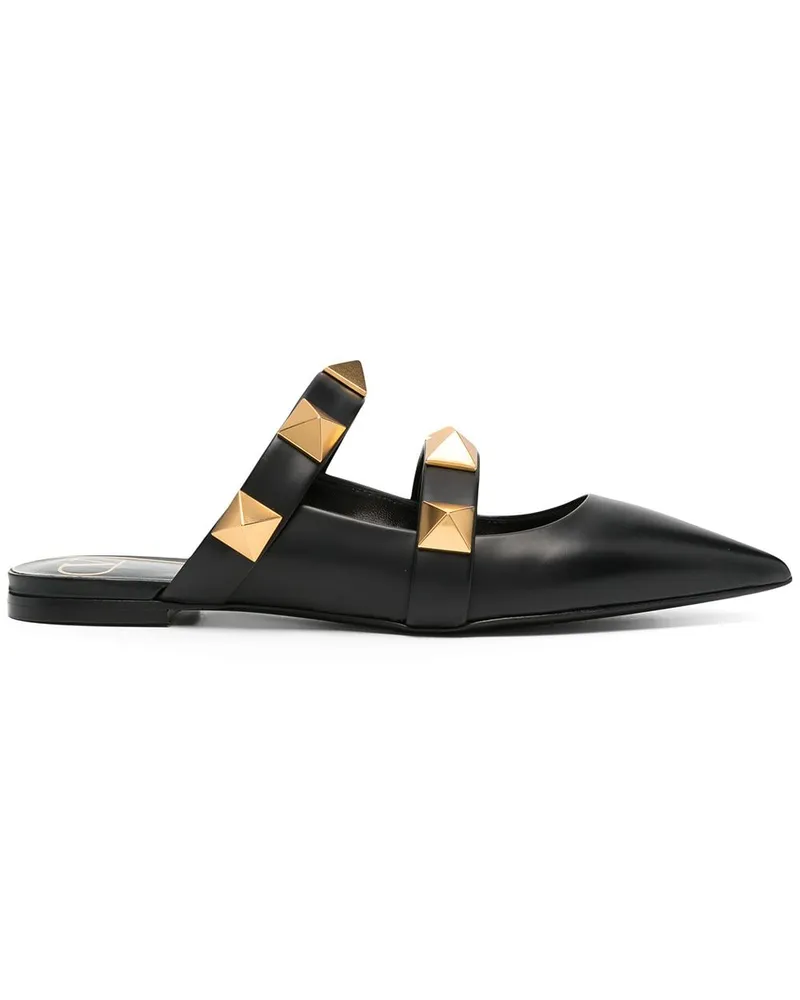 Valentino Garavani Roman Stud Ballerinas - Schwarz Schwarz