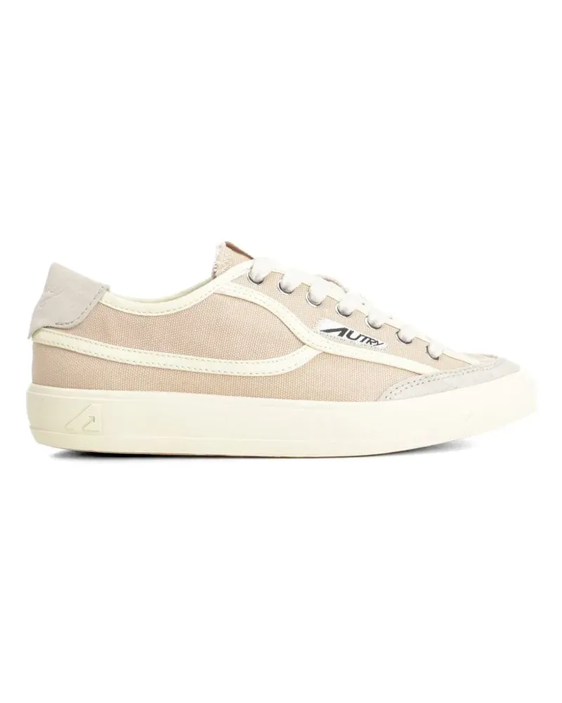 AUTRY Windscape panelled suede sneakers - Nude Nude