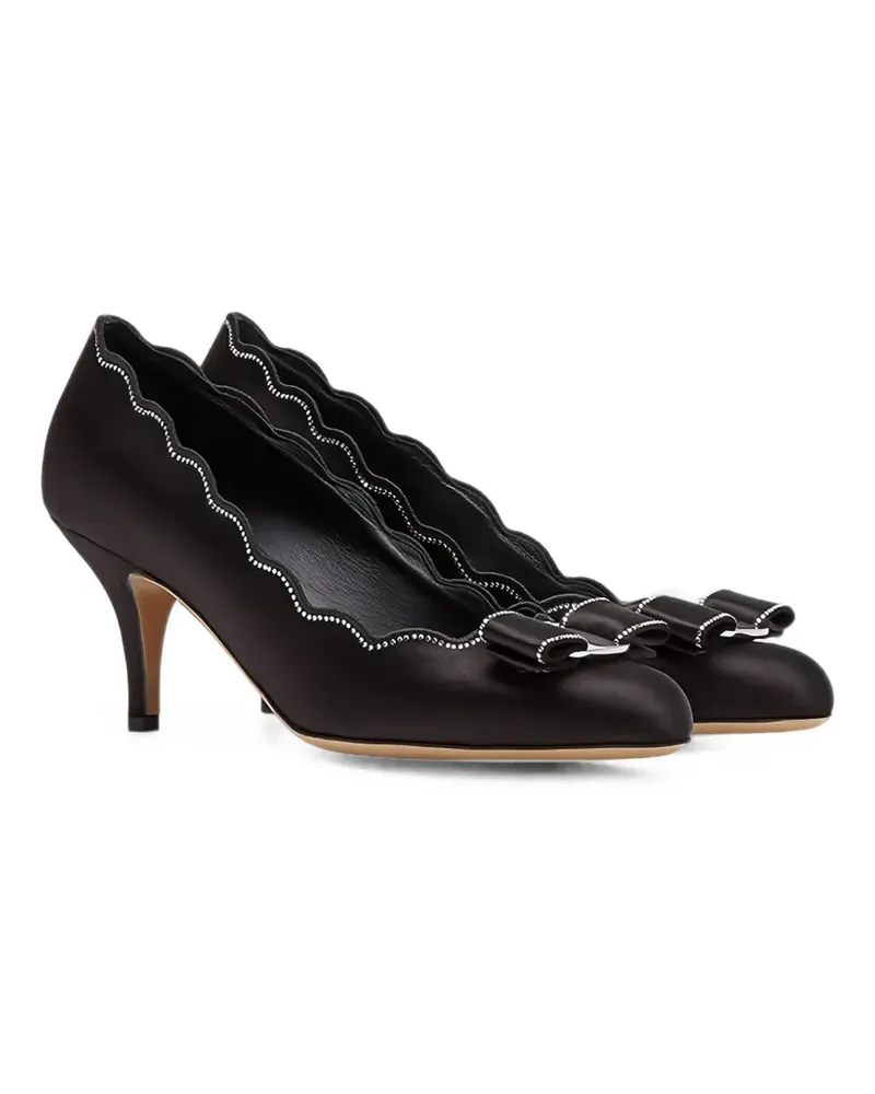 Ferragamo Pumps mit Schleife - Schwarz Schwarz