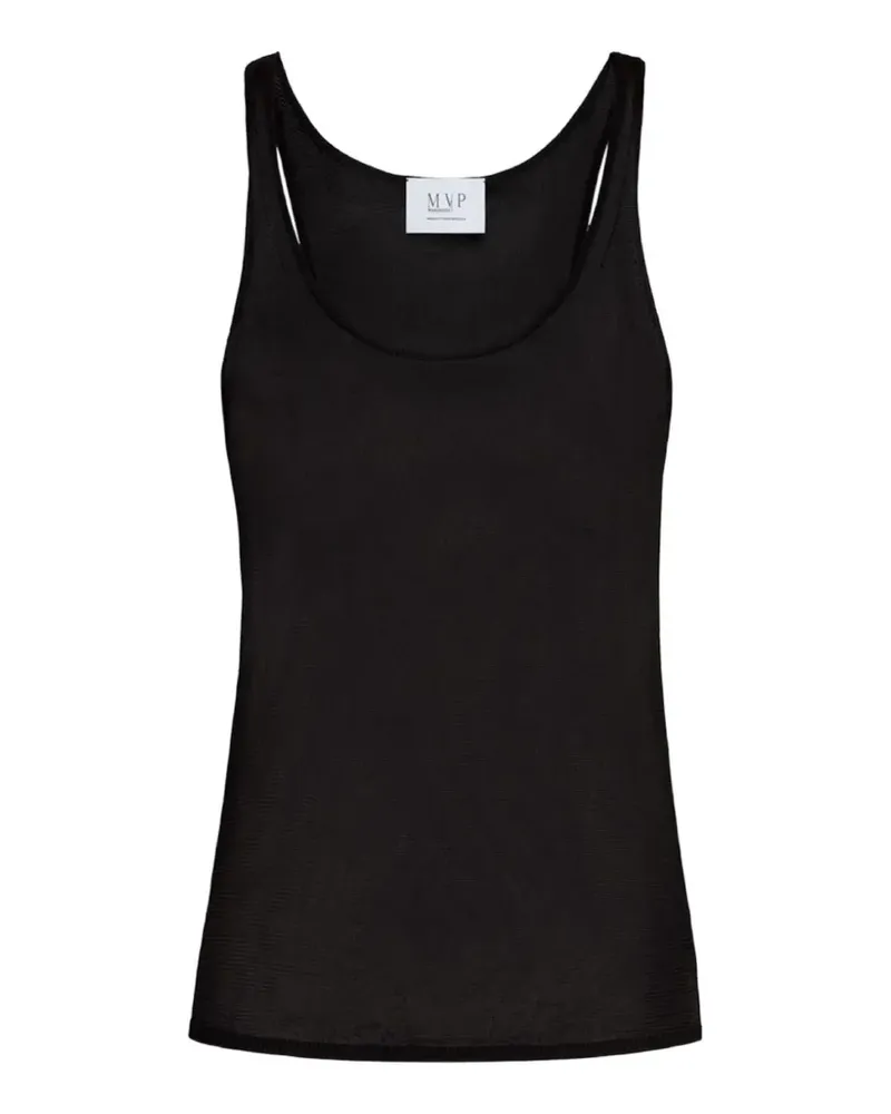 MVP Wardrobe Trägershirt mit U-Ausschnitt - Schwarz Schwarz