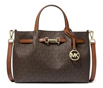 Tote Bag mit Monogramm-Print - Braun