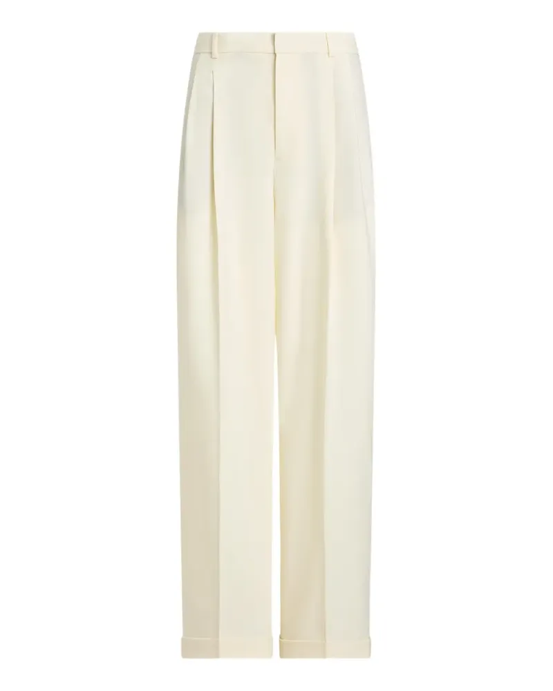 Ralph Lauren Wide-Leg-Hose mit Bundfalten - Nude Nude