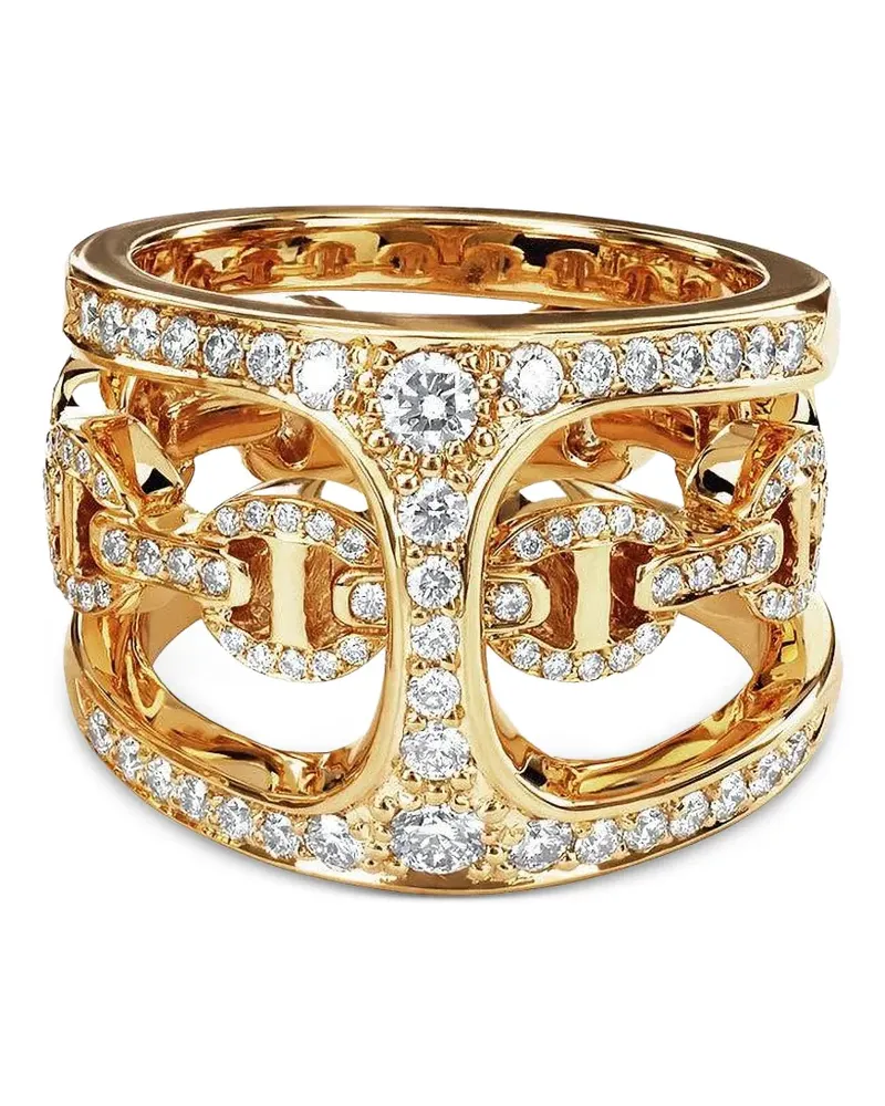 HOORSENBUHS Phantom Clique Ring mit Diamant - Gold Gold