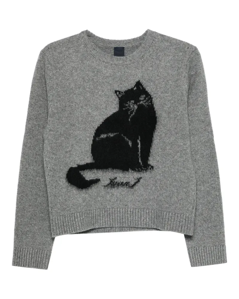 JUUN.J Cat-motif sweater - Grau Grau