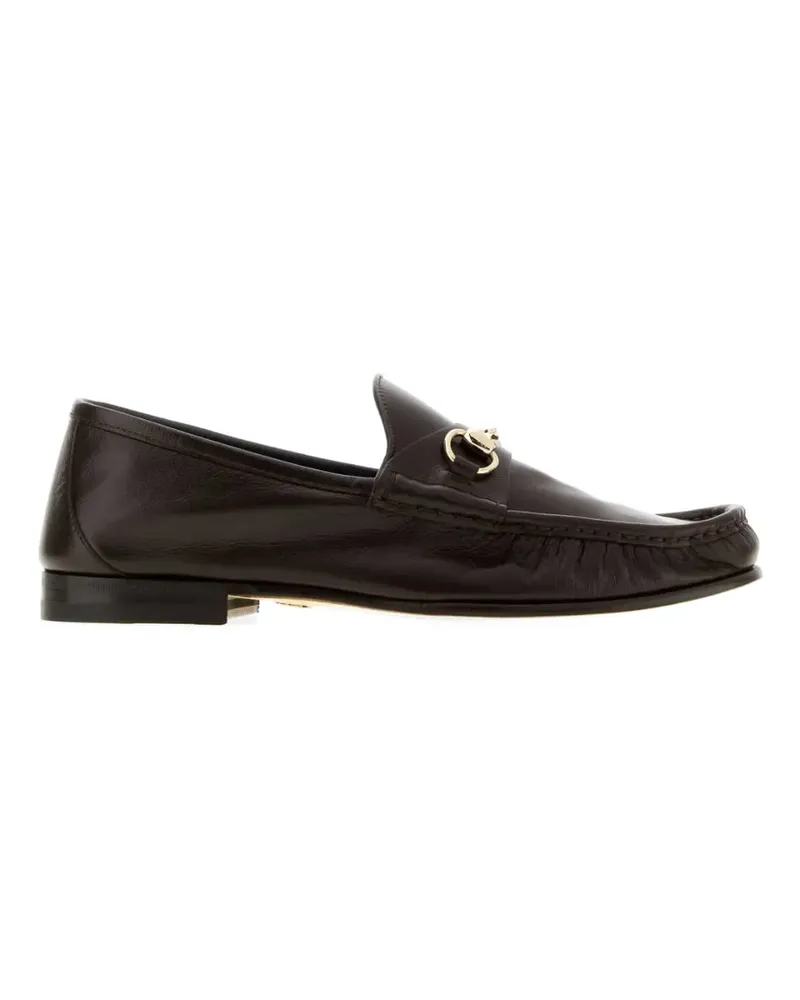 Gucci Lugano Horsebit-detail loafers - Braun Braun