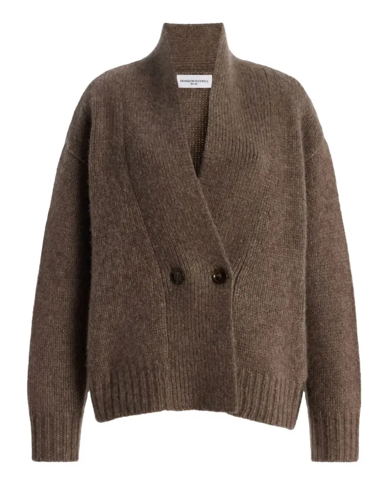 Brandon Maxwell Doppelreihiger Lowen Cardigan - Braun Braun