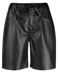 Proenza Schouler Shorts in Lederoptik Schwarz