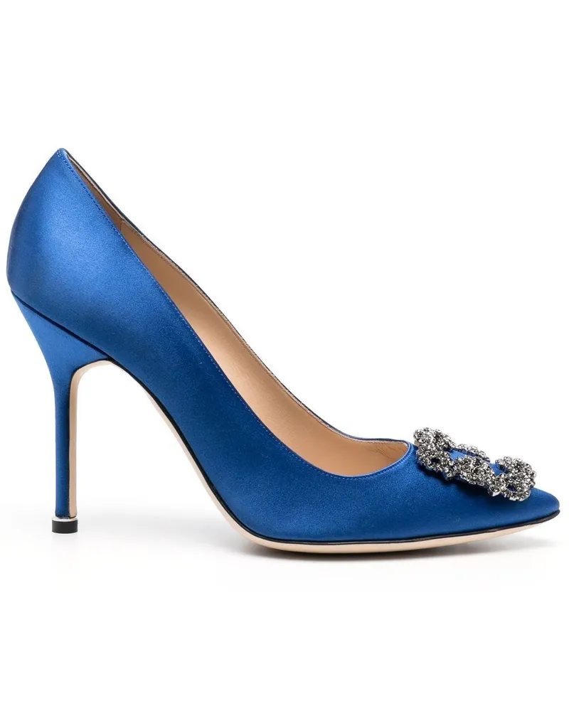 Manolo Blahnik Hangisi Pumps 90mm - Blau Blau