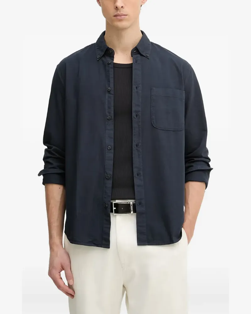 Marc O'Polo button-down chest-pocket shirt - Blau Blau