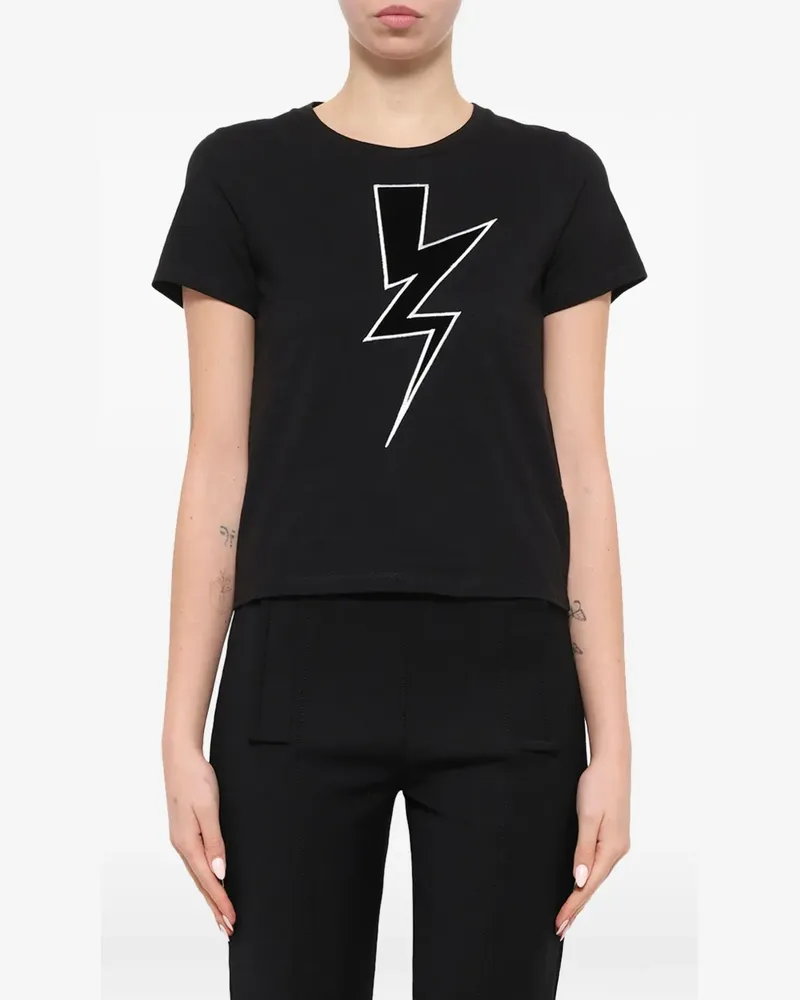 Neil Barrett graphic-print T-shirt - Schwarz Schwarz