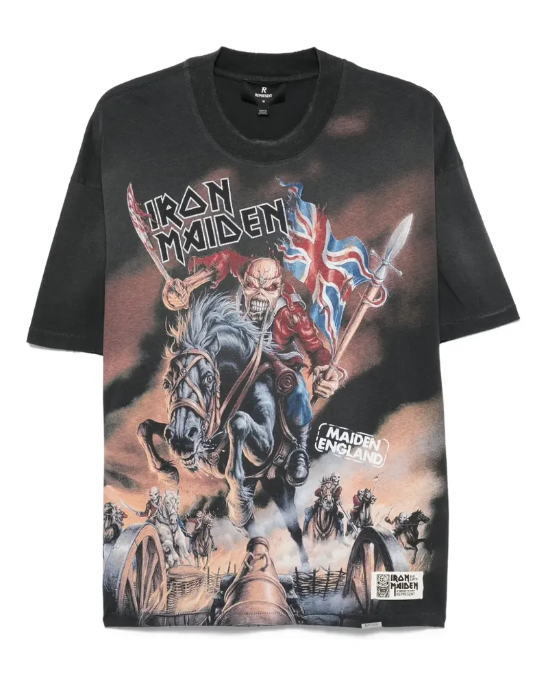 REPRESENT x Iron Maiden x Steed T-Shirt mit Print - Grau Grau