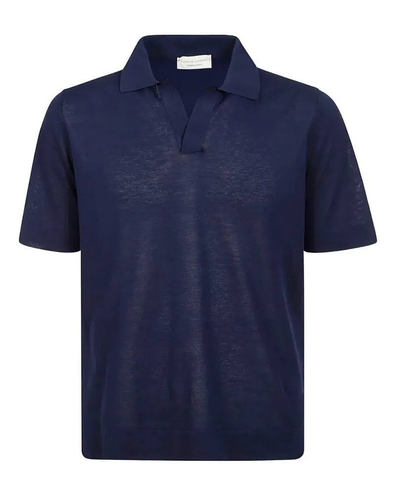Filippo de Laurentiis Klassisches T-Shirt - Blau Blau