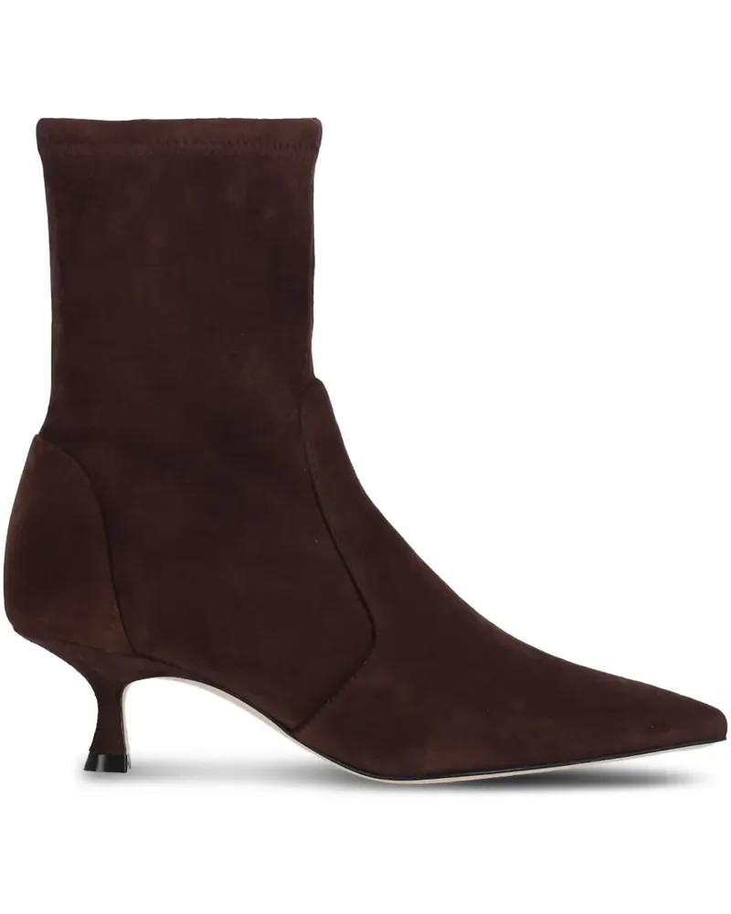 Stuart Weitzman Stiefel mit spitzer Kappe 50mm - Braun Braun