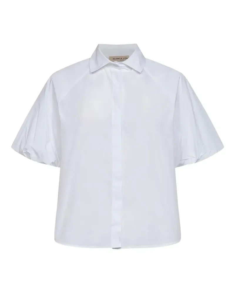 Blanca Hemd mit Ballonärmeln - Weiß Weiß