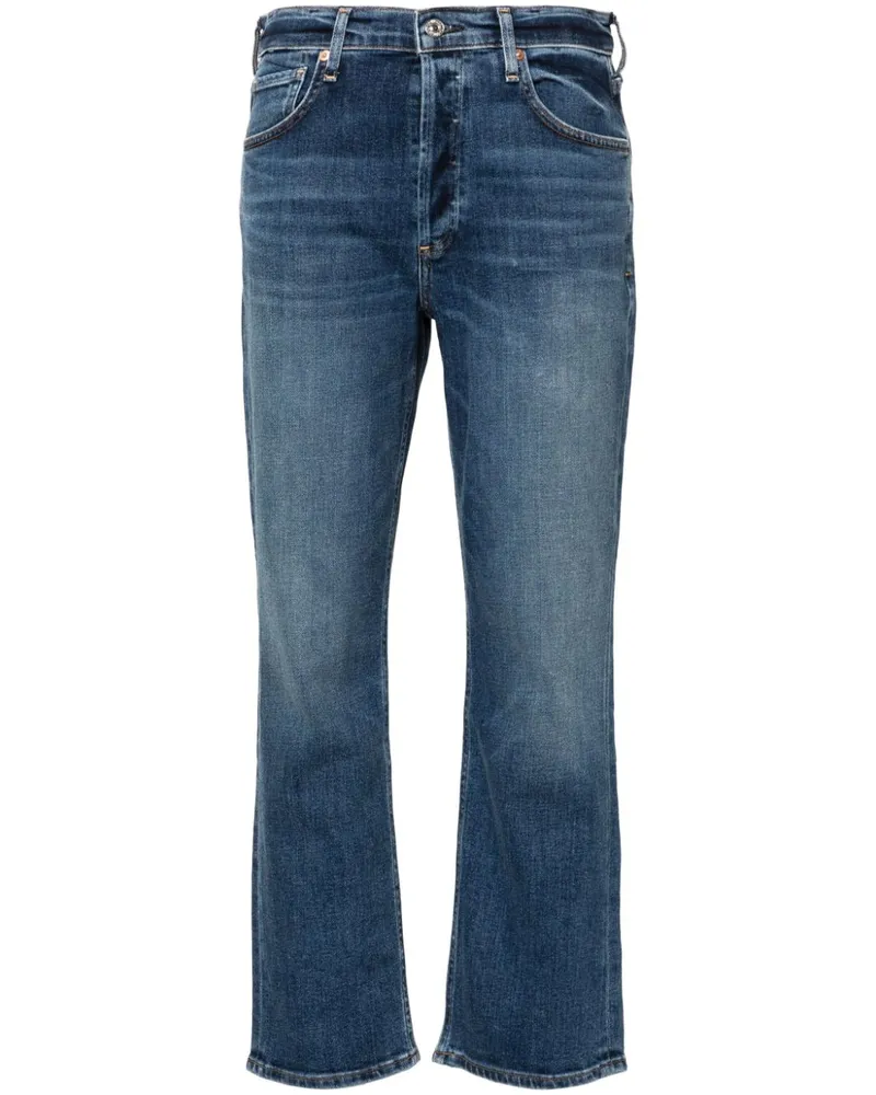 Citizens of humanity Jolene Slim-Fit-Jeans mit hohem Bund Blau