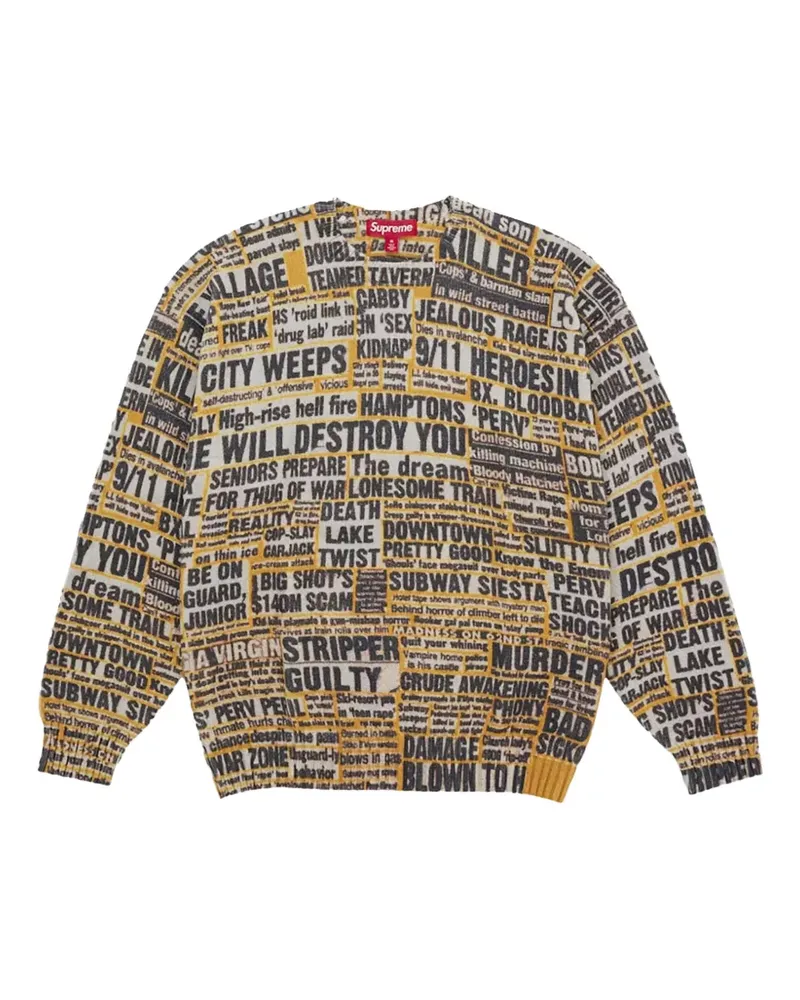 Supreme Being Dash Snow Pullover - Orange Orange