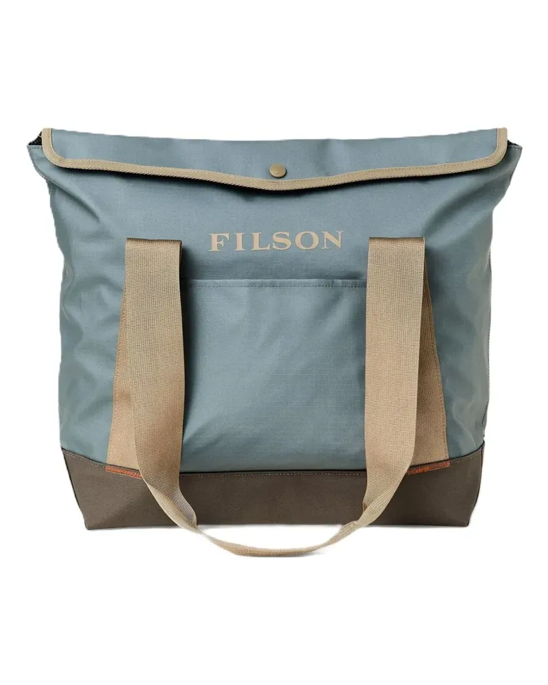 Filson Handtasche mit Logo-Print - Blau Blau