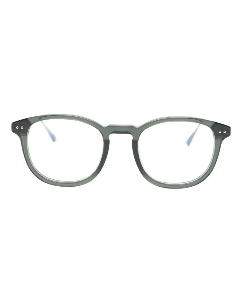 Linda Farrow Pax round-frame glasses - Grün Grün