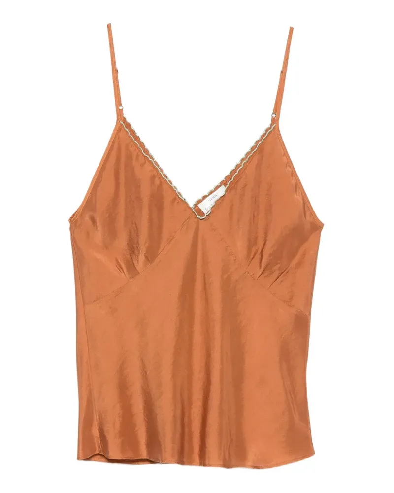 forte_forte Besticktes Oberteil - Orange Orange