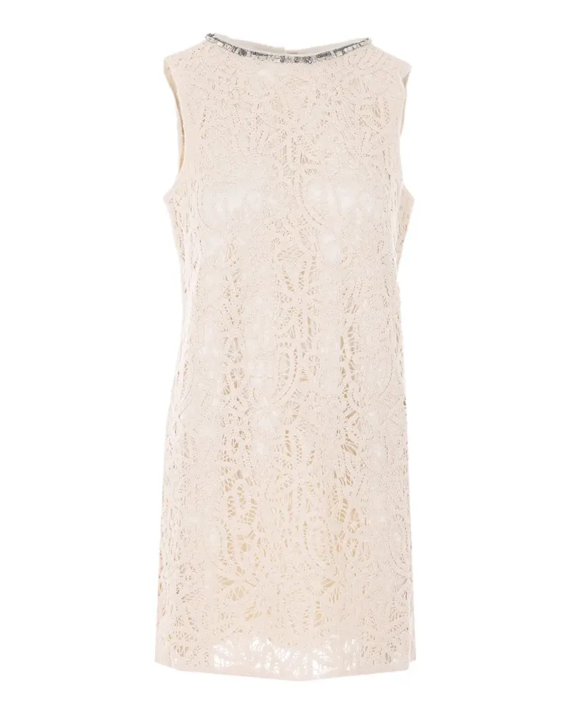 Liu Jo embroidered mini dress - Weiß Weiß