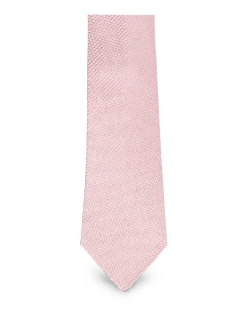 Tom Ford textured-weave tie - Rosa Rosa
