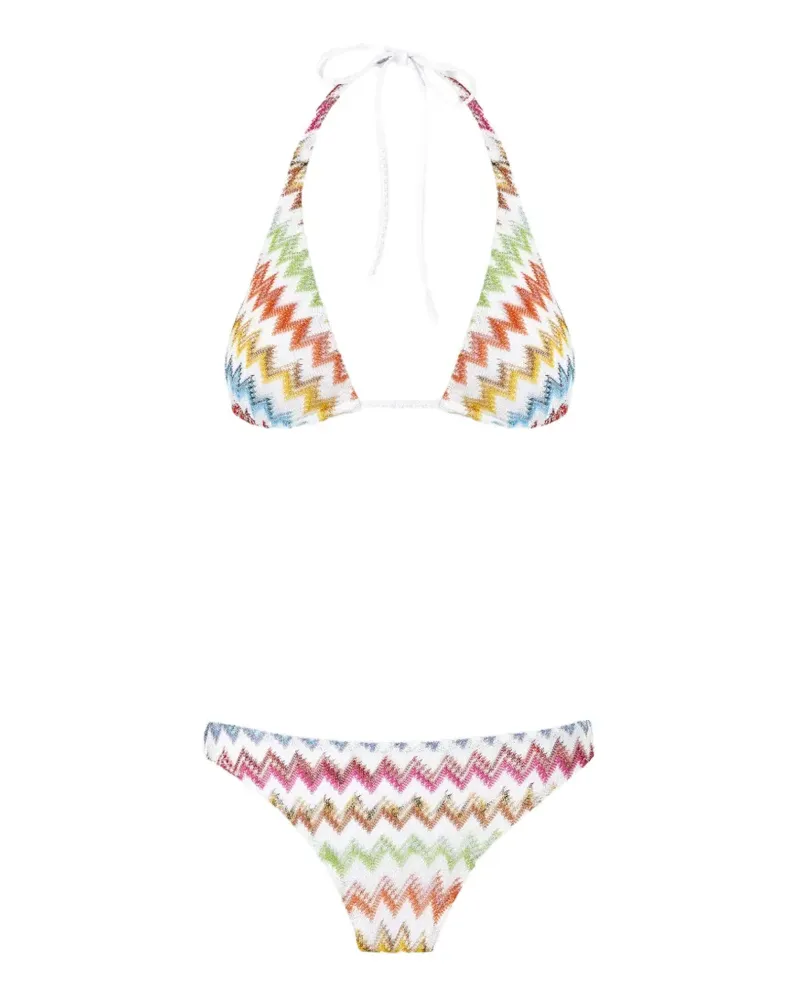 Missoni Bikini mit Zickzackmuster - Weiß Weiß