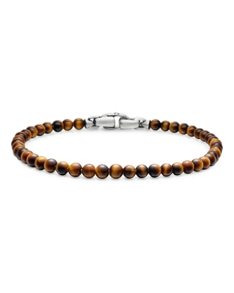 David Yurman Spiritual Beads Armband aus Sterlingsilber 4mm Silber