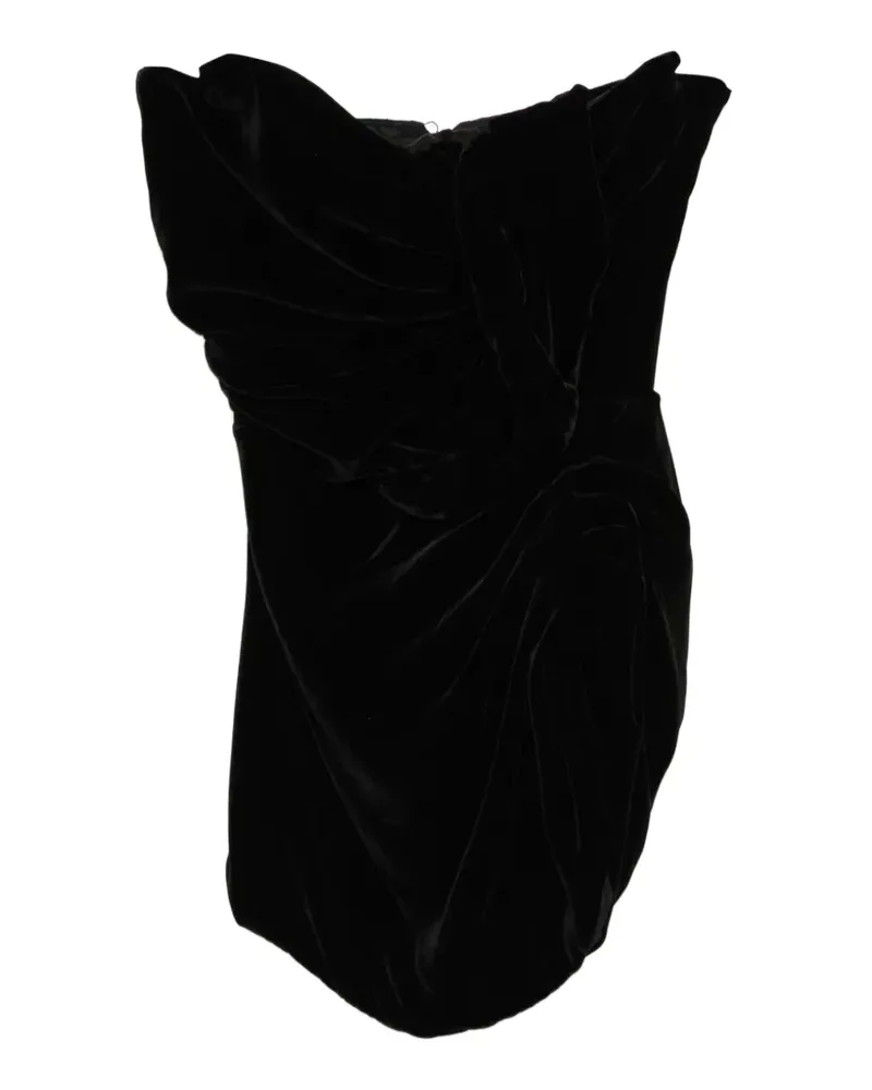 Isabel Sanchís Oberteil aus Samt - Schwarz Schwarz