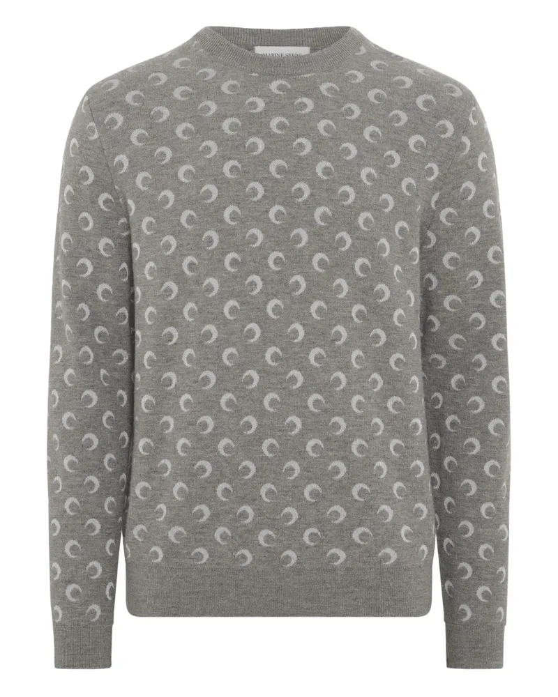 Marine Serre Pullover aus Mond-Jacquard - Grau Grau