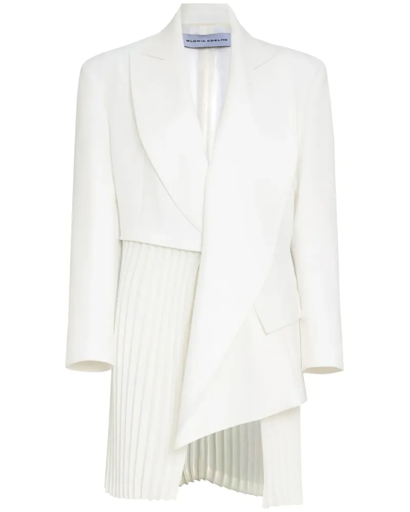 Gloria Coelho Blazer im Layering-Look - Weiß Weiß