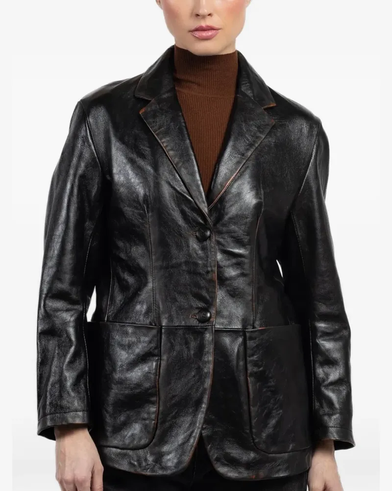 Giorgio Brato x Jade Over single-breasted blazer - Schwarz Schwarz