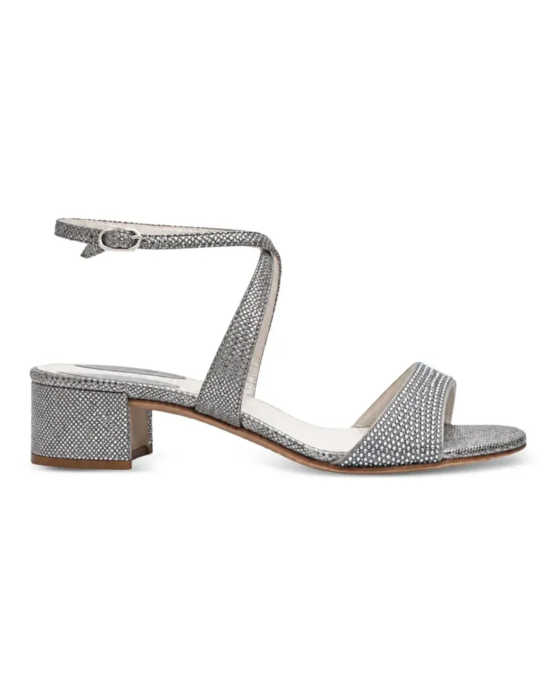 René Caovilla 2022 Sandalen mit Kristallen - Grau Grau