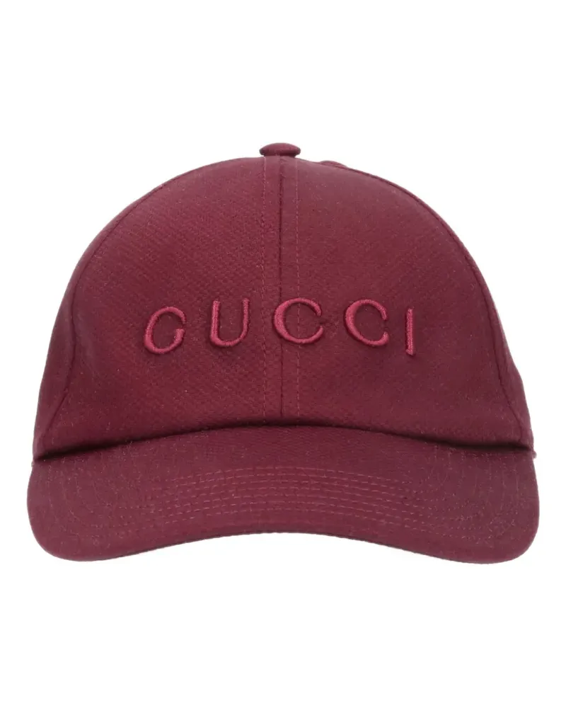 Gucci logo-embroidered baseball cap - Rot Rot
