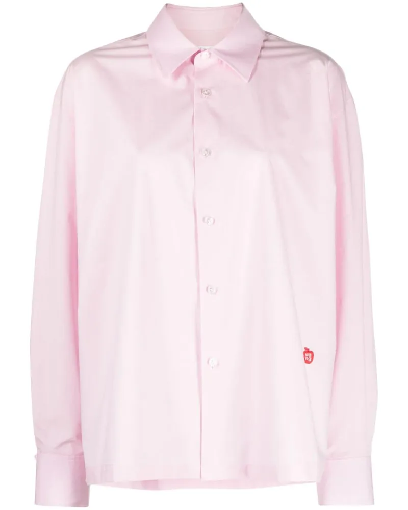 Alexander Wang Hemd mit Logo-Patch - Rosa Rosa