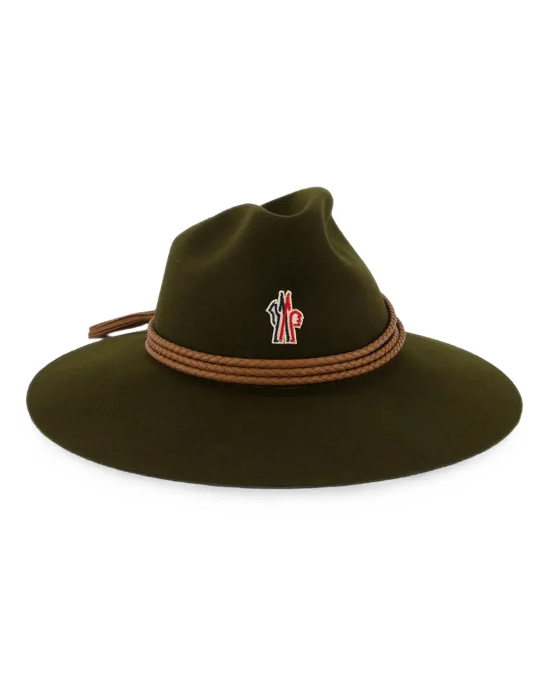 Moncler Hut mit Logo-Patch - Grün Grün