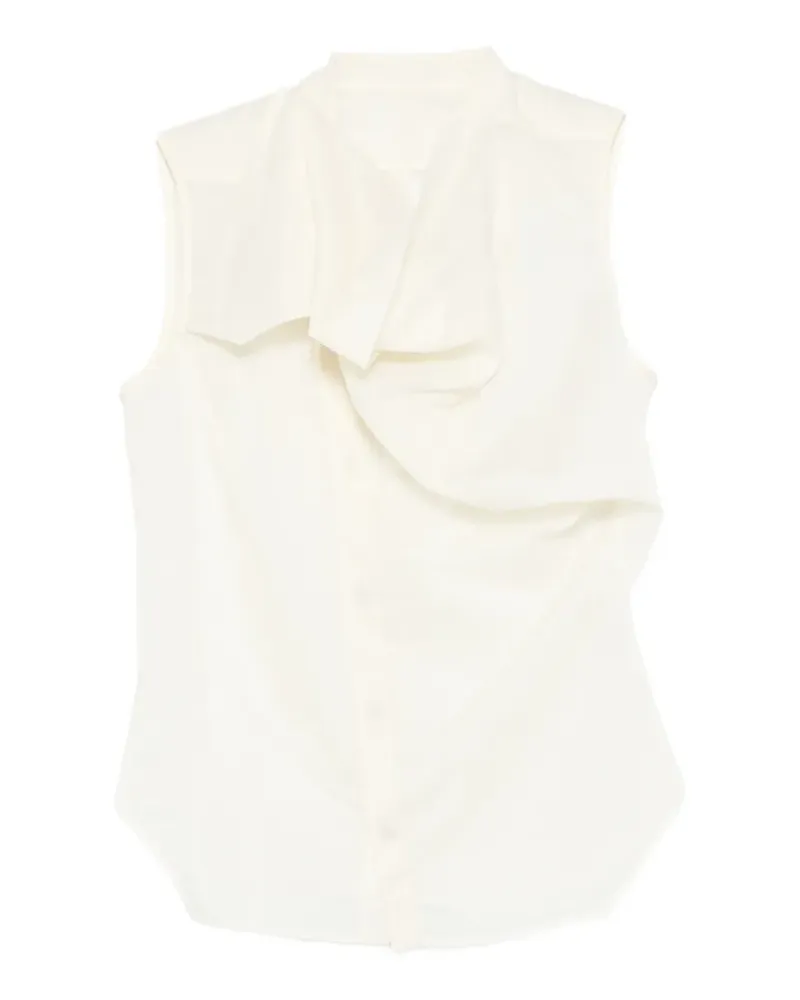 Rick Owens Island sleeveless draped shirt - Nude Nude