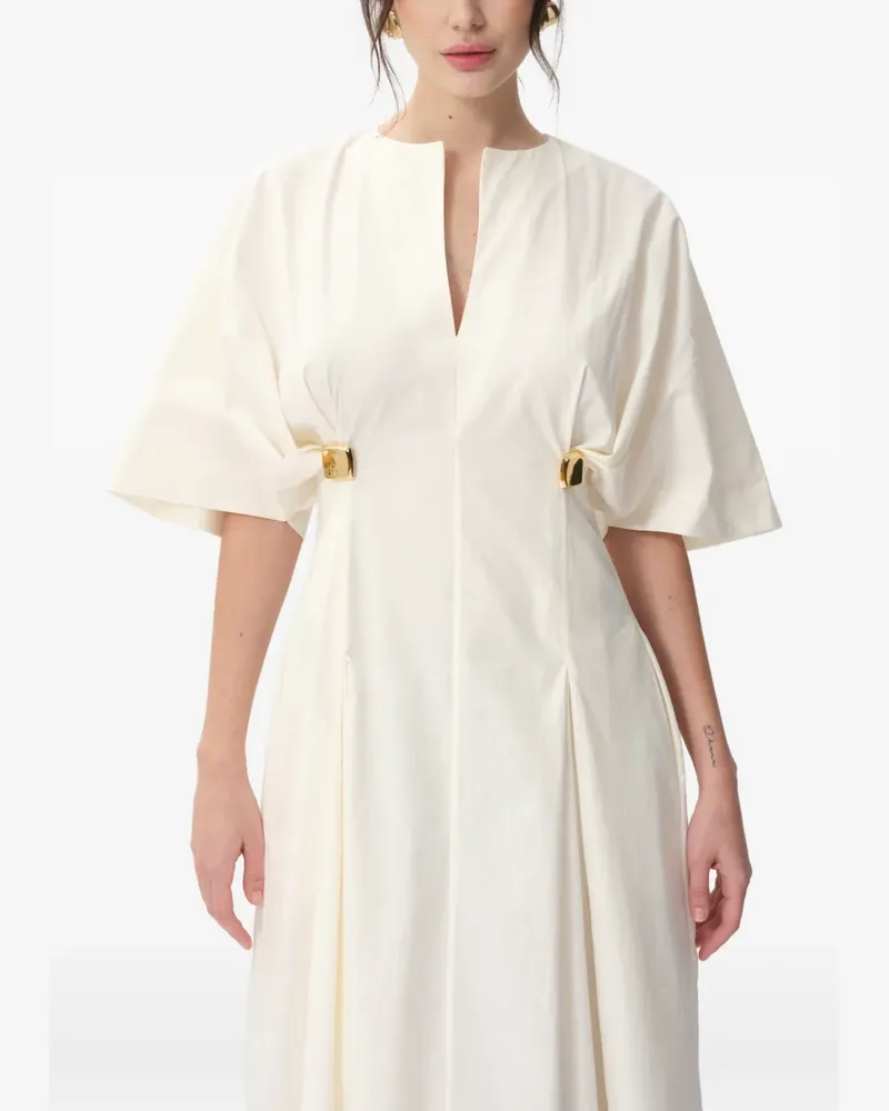 CONCEPTO Breeze V-neck maxi dress - Nude Nude