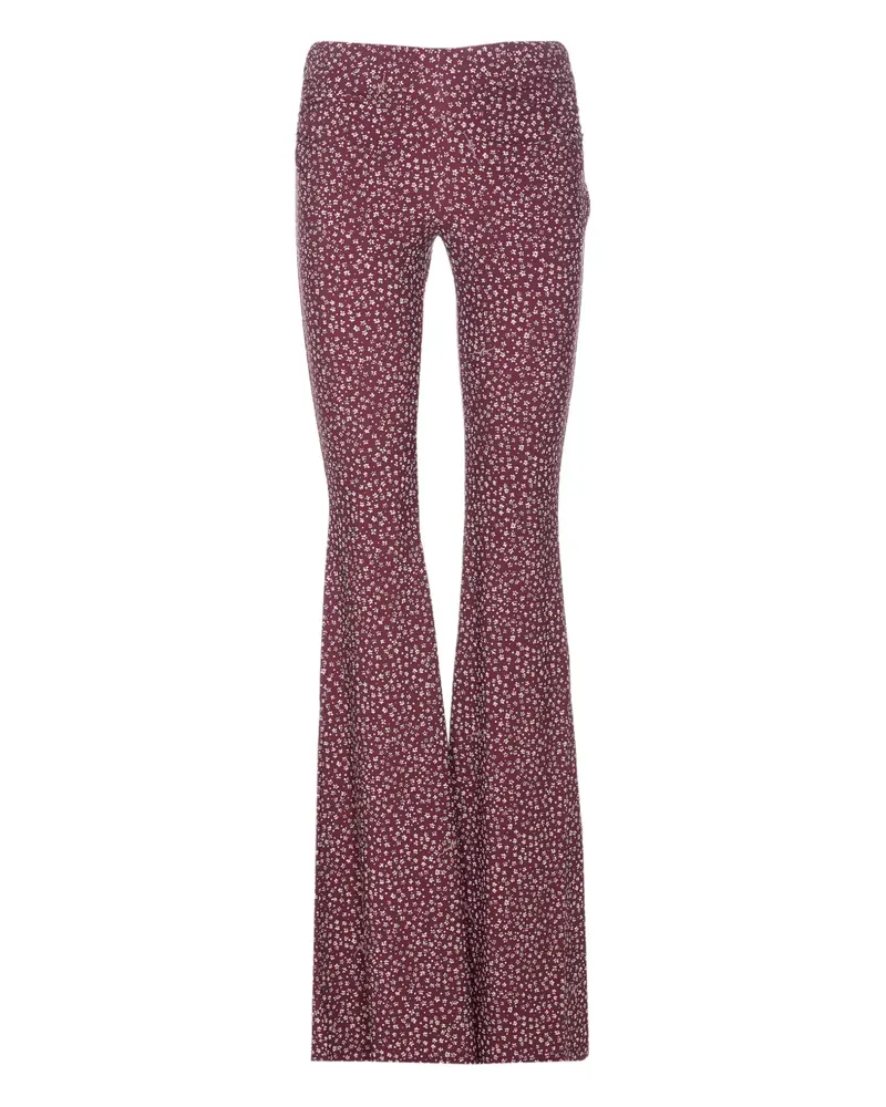 Aniye By Gemusterte Hose mit elastischem Bund - Rot Rot